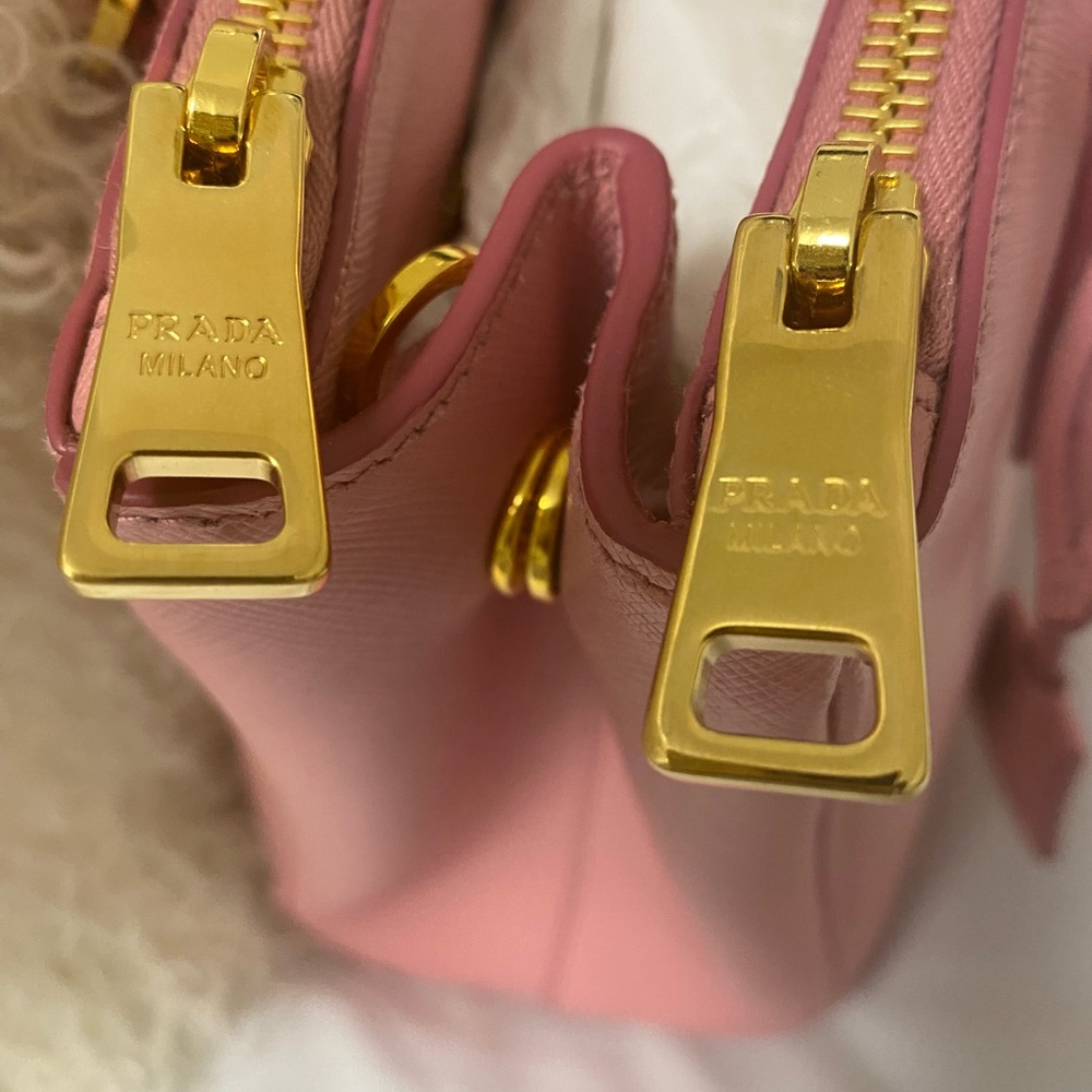 Prada Pink Saffiano Leather Satchel - Picture 3 of 15